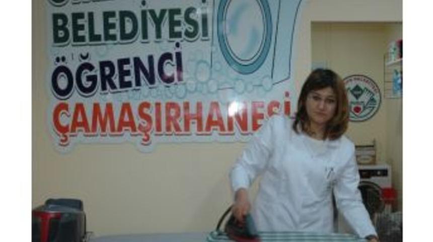 Giresun'da &Uuml;niversite &Ouml;ğrencilerine &Uuml;cretsiz &Ccedil;amaşırhane