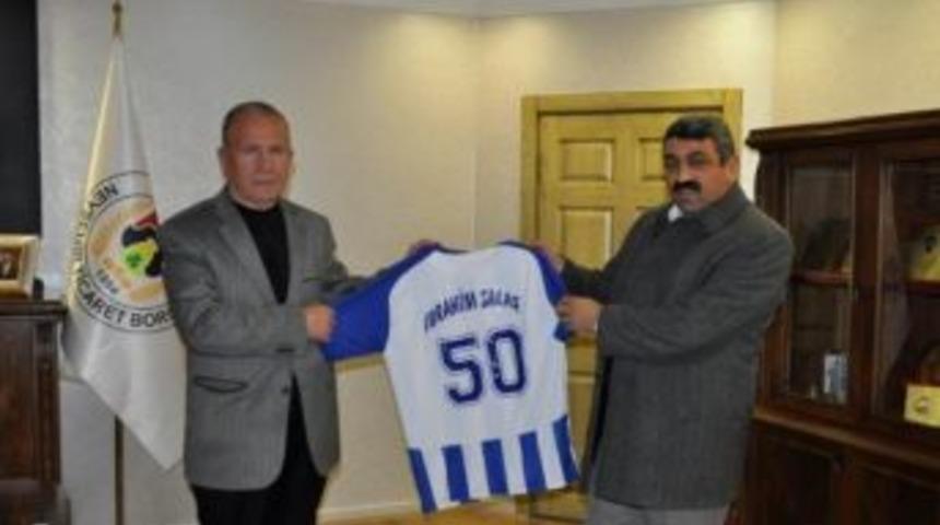 Hisarspor Y&ouml;neticilerinden Salaş&rsquo;a Teşekk&uuml;r Ziyareti