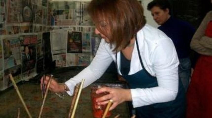 Odunpazarı&rsquo;nda Ebru Kursu