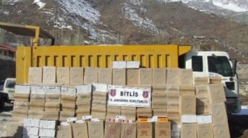Bitlis&rsquo;te Ka&ccedil;ak Sigara Operasyonu