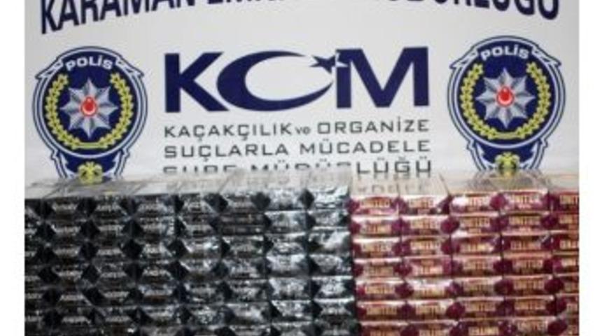 Karaman&rsquo;da Ka&ccedil;ak Sigara Operasyonu