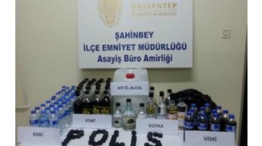 Gaziantep'te 42 Litre Sahte İ&ccedil;ki Ele Ge&ccedil;irildi