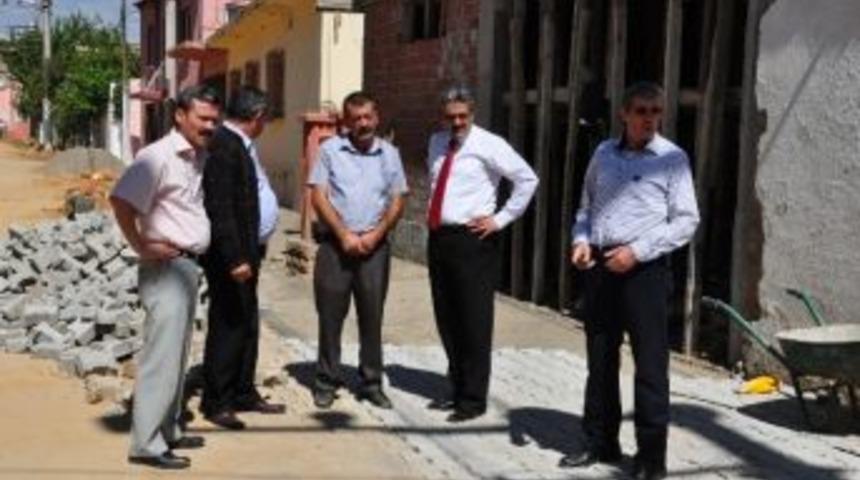 Hamzallı K&ouml;y Yoluna Parke Taşı