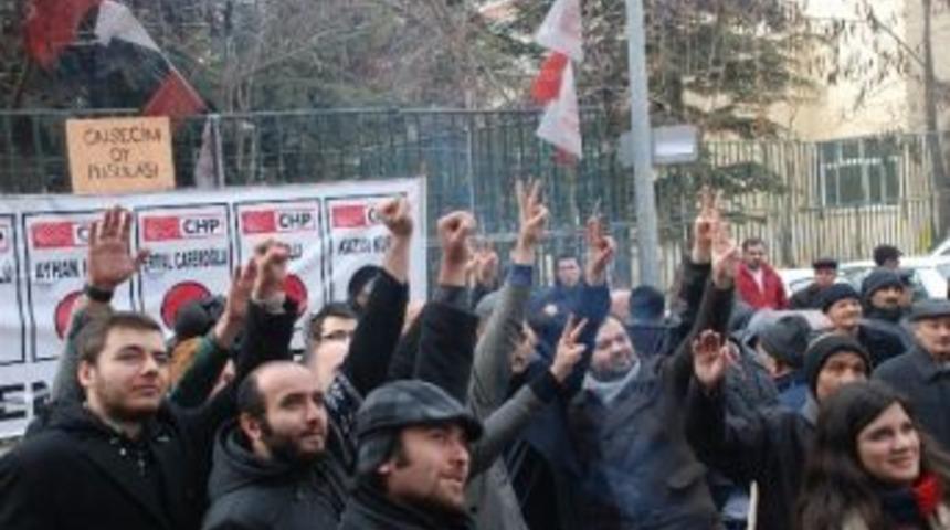 Eskişehir'de Chp'den Tabutlu Eylem