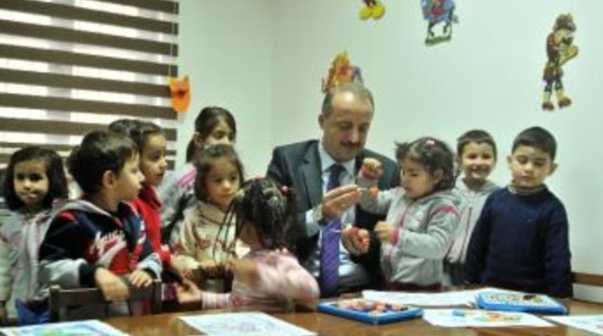 Başkan Akg&uuml;l&rsquo;den Kreş Ziyareti