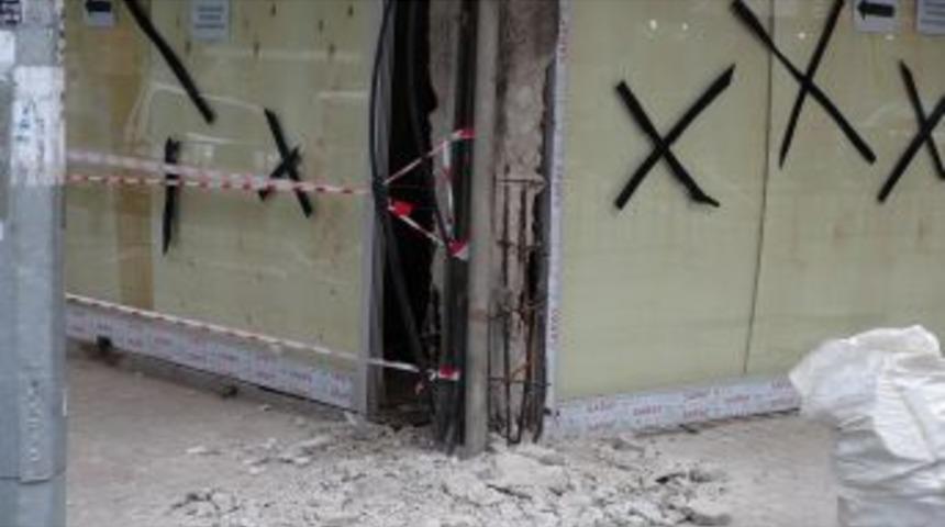 Kolonu Zarar G&ouml;ren Bina Boşaltıldı