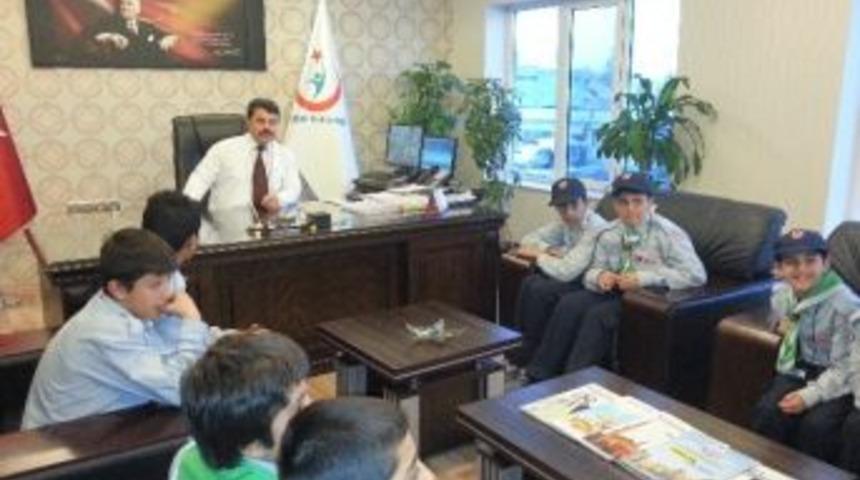 İzcilerden Yetişgin&rsquo;e Ziyaret