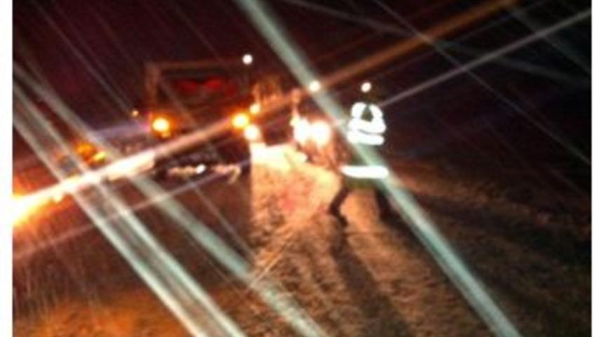 Yoğun Kar Yağışı S&uuml;r&uuml;c&uuml;lere Zor Anlar Yaşattı