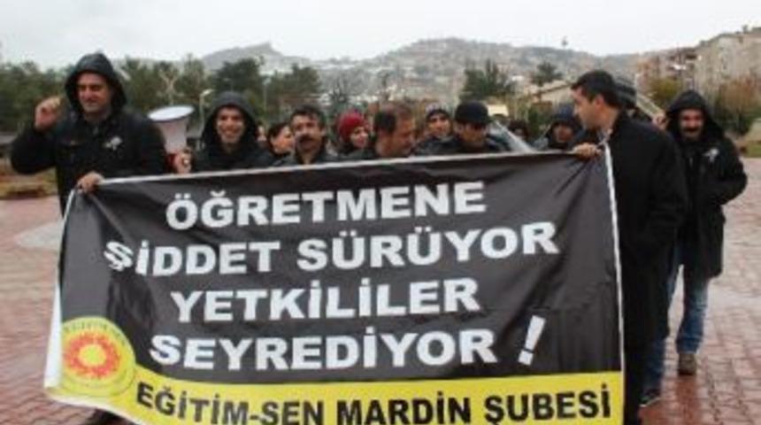 Kesk Mardin Şubesi &Ouml;ğretmene Şiddet Olayını Kınadı