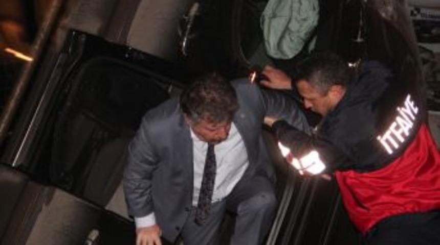 Kaygan Yoldan TSO Bah&ccedil;esine U&ccedil;an Ara&ccedil; S&uuml;r&uuml;c&uuml;s&uuml; Yaralandı