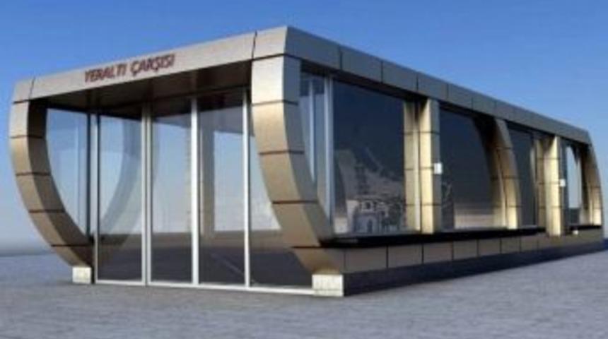 Yer Altı Çarşısı Giriş Kapıları Modernize Ediliyor