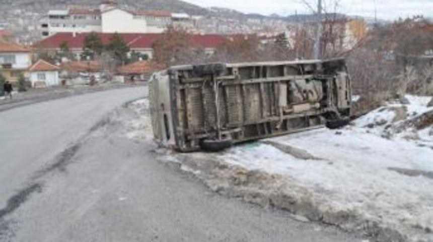 Yozgat&rsquo;ta Buzlanma Kazaya Sebep Oldu