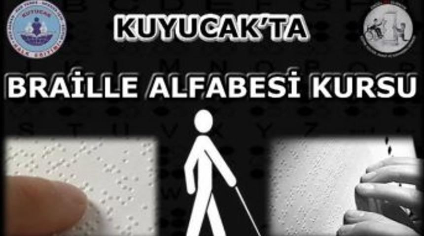 Kuyucak&rsquo;ta &lsquo;braille Alfabesi &Ouml;ğrenme&rsquo; Kursu A&ccedil;ıldı