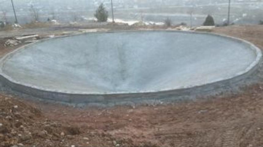 Karab&uuml;k'e 850 Tonluk Yeni Yangın Havuzu