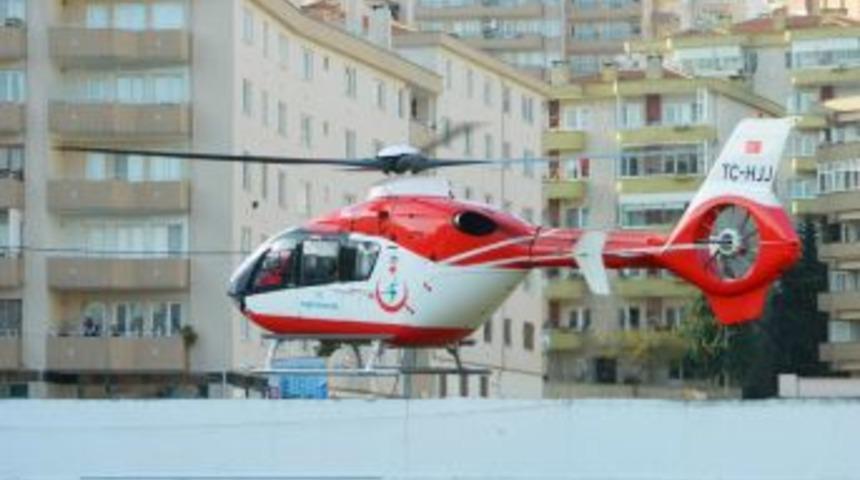 Akciğer &Ouml;demi Hastası Hava Ambulansıyla Sevk Edildi
