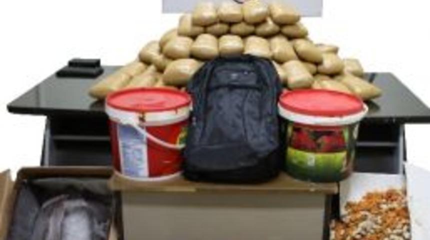 Darende'de 77 Kilo 750 Gram Esrar Ele Ge&ccedil;irildi