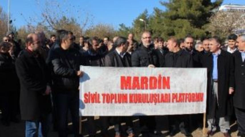 Mardin'de H&uuml;k&uuml;mete Destek A&ccedil;ıklaması