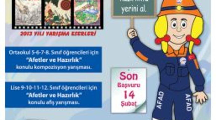 Afet Bilinci, &Ouml;ğrencilere Y&ouml;nelik Afiş Ve Kompozisyon Yarışmasıyla Oluşturulacak