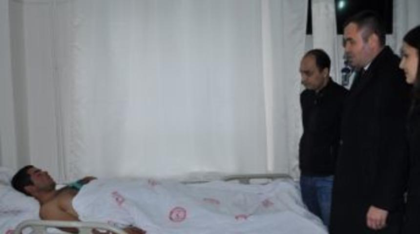 Kaymakam Yaralı Eri Ziyaret Etti