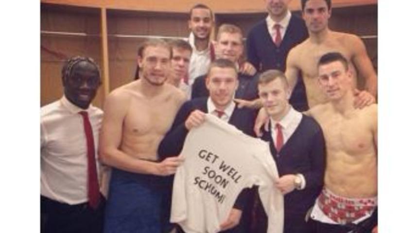 Arsenalli Futbolculardan Schumi&rsquo;ye Mesaj