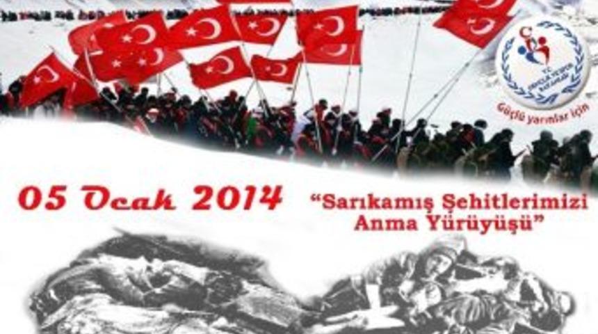Gen&ccedil;lik Ş&uuml;heda&rsquo;nın İzinde &lsquo;sarıkamış Şehitlerini Anma Y&uuml;r&uuml;y&uuml;ş&uuml;&rsquo;