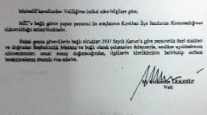 TIR&rsquo;dan MİT &Ccedil;ıkınca Vali Emirle Aramayı Durdurdu