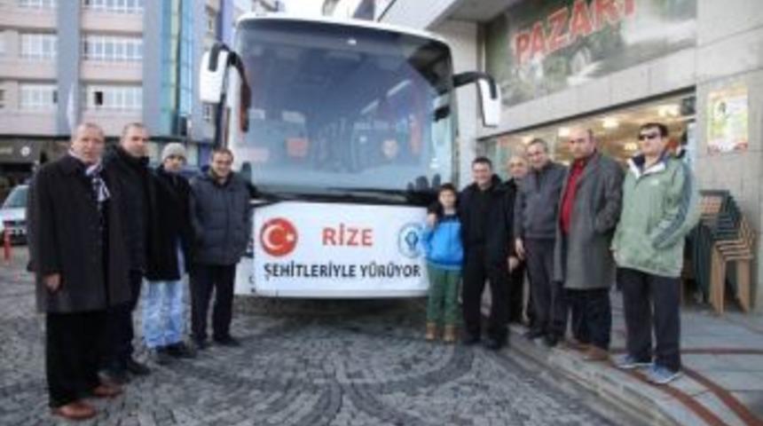 Sarıkamış Şehitleri İ&ccedil;in Rize&rsquo;den Yola &Ccedil;ıktılar