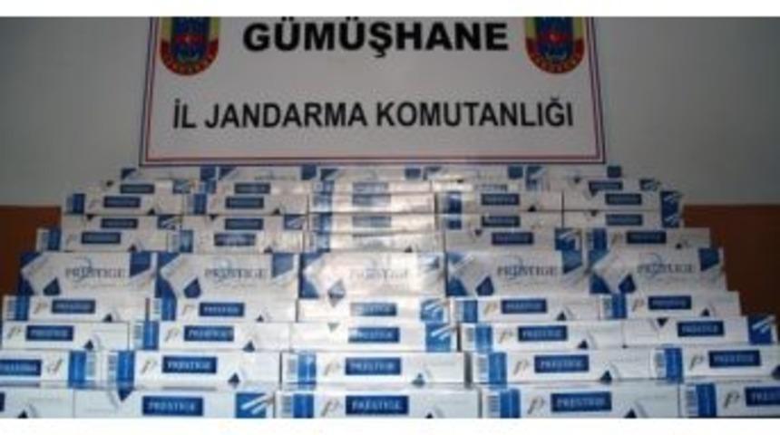 G&uuml;m&uuml;şhane&rsquo;de 6 Bin 200 Paket Ka&ccedil;ak Sigara Yakalandı