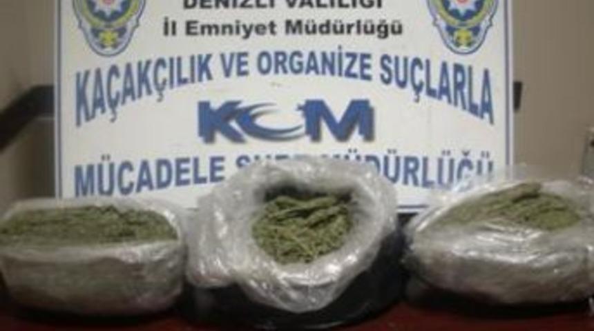 Denizli'de 9 Kilo 580 Gram Esrar Ele Ge&ccedil;irildi