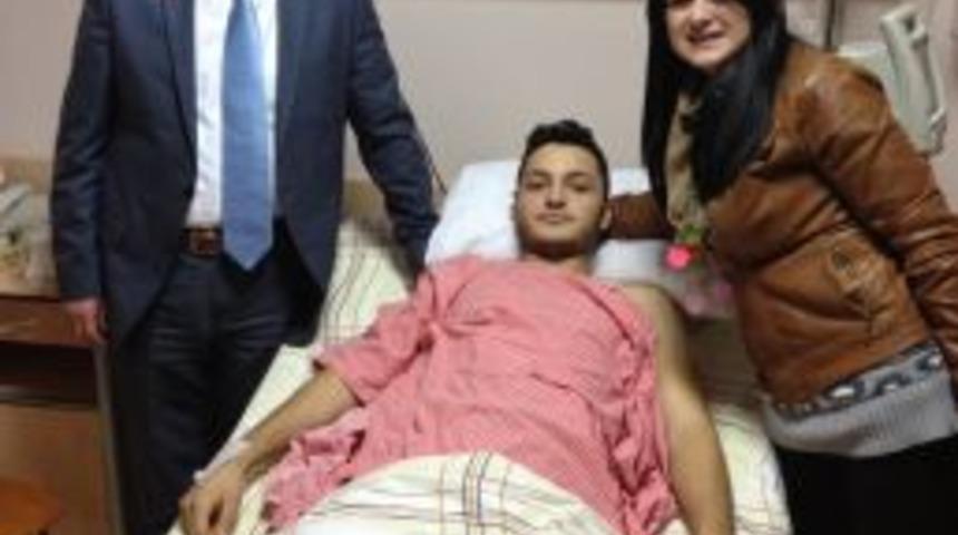 SP Bafra Adayı Kazazede &Ouml;ğrencileri Ziyaret Etti