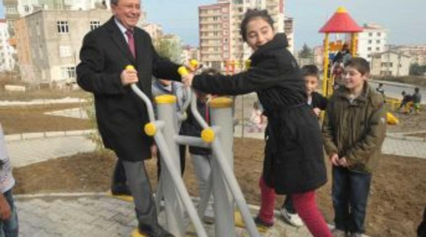 Samsun'da Yeni Yılın Ilk Parkı Atakent'te Hizmete Girdi