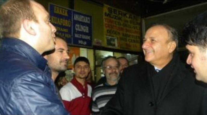 Mhp&rsquo;li Vural, Edirne&rsquo;de Esnafı Ziyaret Etti