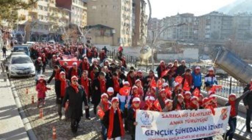 G&uuml;m&uuml;şhane Sarıkamış Şehitleri İ&ccedil;in Y&uuml;r&uuml;d&uuml;