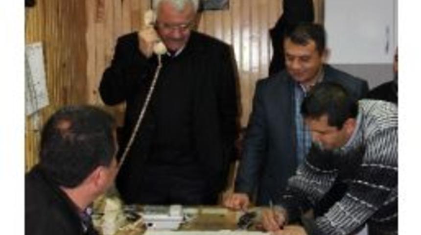 Başkan Tanık Taksici Esnafını Ziyaret Etti