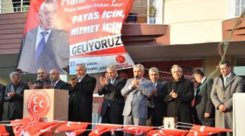 MHP Adayı Yal&ccedil;ın, Payas&rsquo;ta Se&ccedil;im B&uuml;rosu A&ccedil;tı