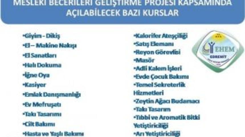 Ehem Şiddet Mağduru Kadın Ve Cezaevi&rsquo;nden Tahliye Olanlar İ&ccedil;in 22 Adet Kurs A&ccedil;acak