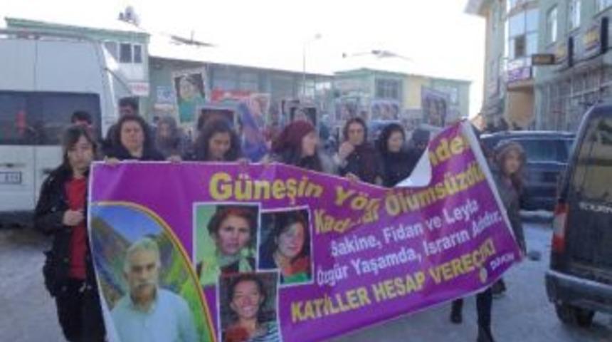 Paris&rsquo;te &Uuml;&ccedil; Kadının &Ouml;ld&uuml;r&uuml;lmesi Varto&rsquo;da Protesto Edildi