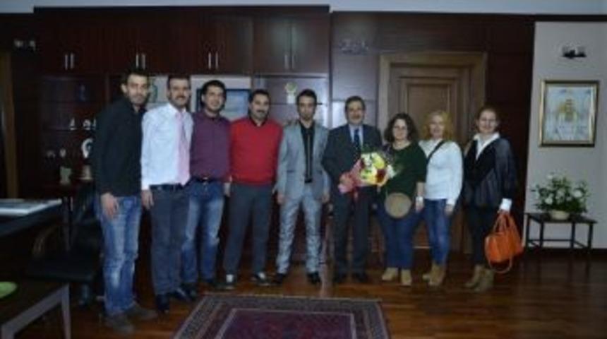 İşitme Engelliler Federasyonu&rsquo;ndan Başkan Ata&ccedil;&rsquo;a Ziyaret