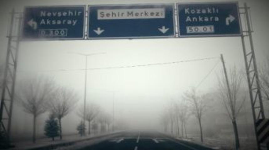 Nevşehir&rsquo;de Sis Etkili Oluyor