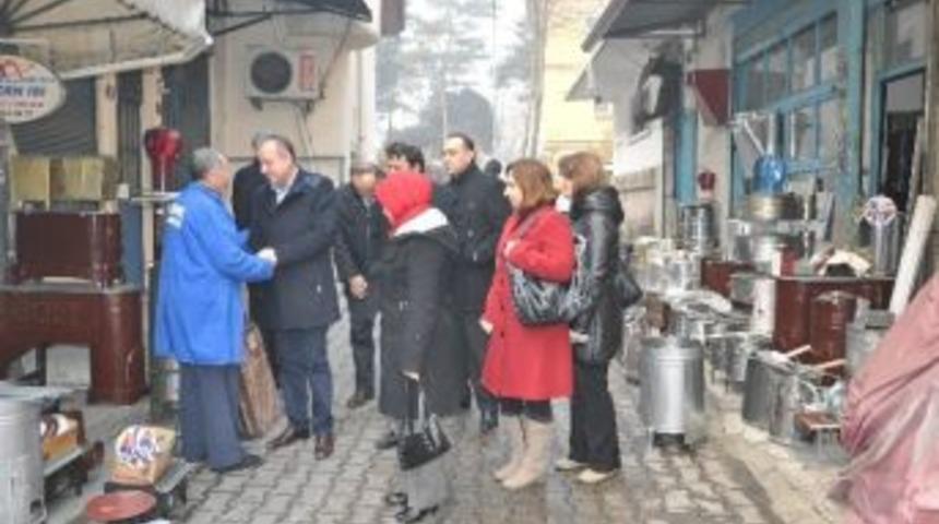 Tahsin Babaş’tan Bakırcılar Çarşısına Ziyaret