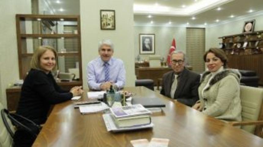 G&ouml;rsem&rsquo;den Başkan Sakallı&rsquo;ya Ziyaret