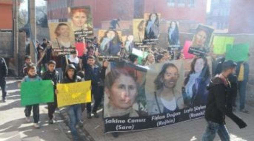 Cizre&rsquo;de &Ouml;ğrenciler Paris&rsquo;te 3 Pkk'lı Kadının &Ouml;ld&uuml;r&uuml;lmesini Kınadı