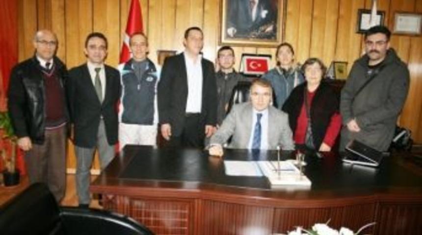 Burhaniye&rsquo;de &Ouml;zel Sporculardan Kaymakam Ziyareti