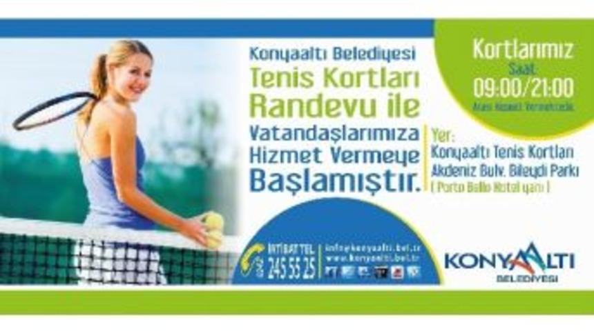 Konyaaltı&rsquo;nda Tenis Kortları Halka A&ccedil;ılıyor