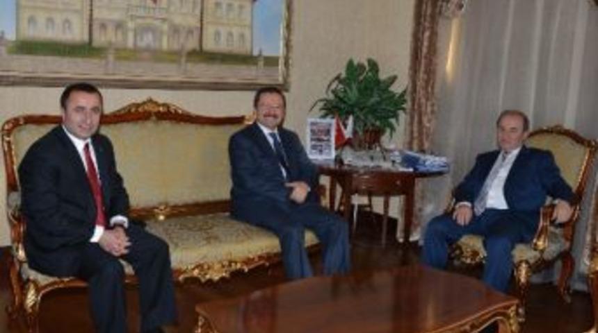 Sağlam Ve Tonbul&rsquo;dan Vali &Ouml;zt&uuml;rk&rsquo;e Ziyaret