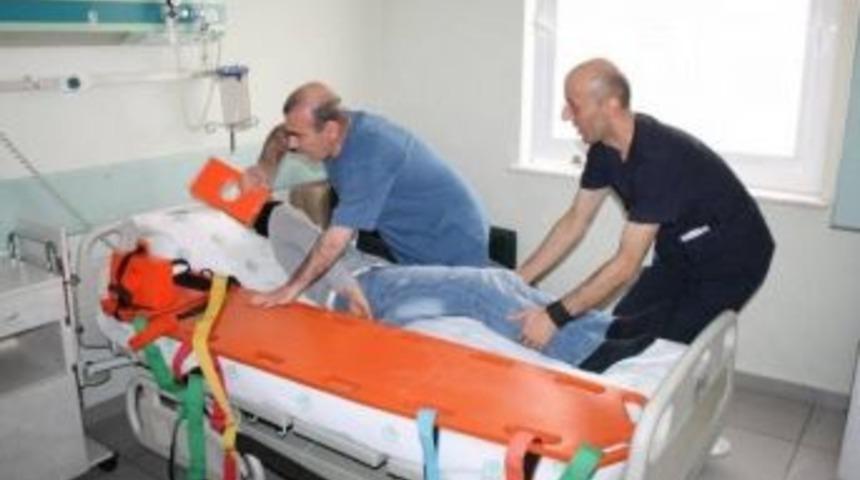 Hastanede Ger&ccedil;eği Aratmayan Tatbikat