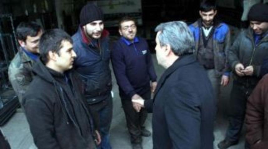 Bbp Genel Başkanı Destici, Sanayi Esnafını Ziyaret Etti