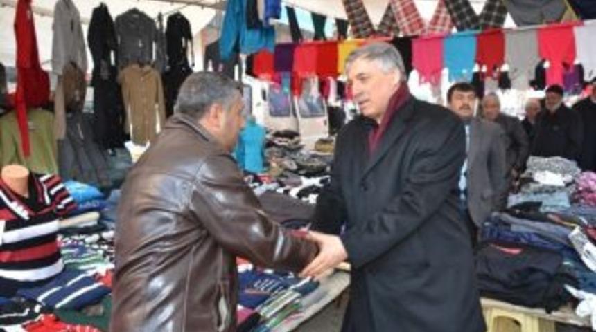 Erkal, Esnafla Bir Araya Geldi