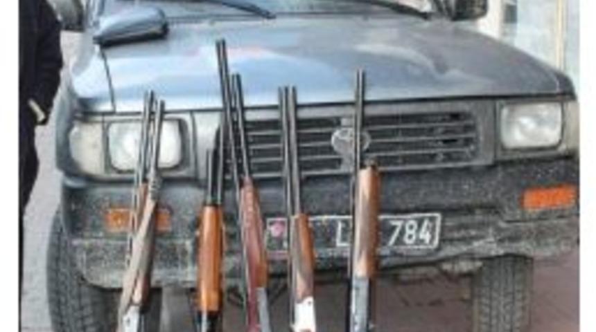 Ka&ccedil;ak Avlanan 6 Avcı Yakalandı