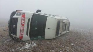 Çorum'da Ambulans Kaza Yaptı: 2 Yaralı